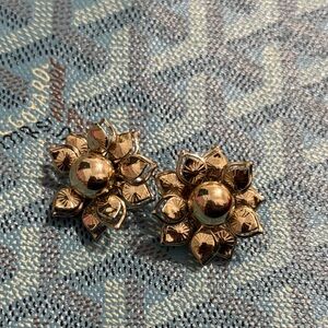 Gold Floral Earrings